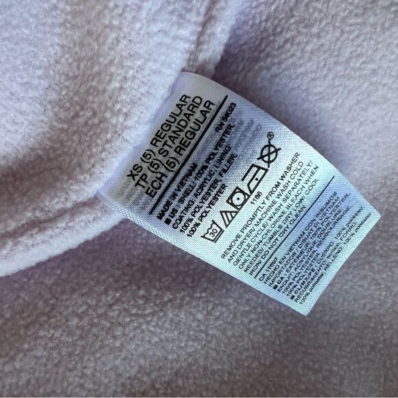 Old Navy Puffer Vest in Off White / Purple XS Girls 5 EUC - Picture 6 of 6